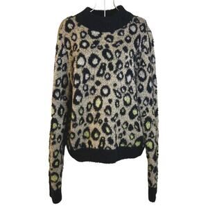 Eyeshadow Women's Animal Print Sweater Size M